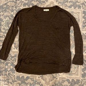 Brown long sleeve tee